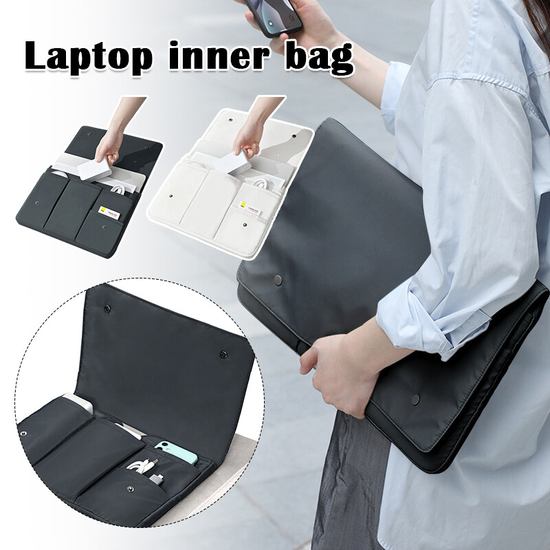 Laptop Inner Bag Multi Compartment Waterproof Anti-Collision Flips Computer Bag