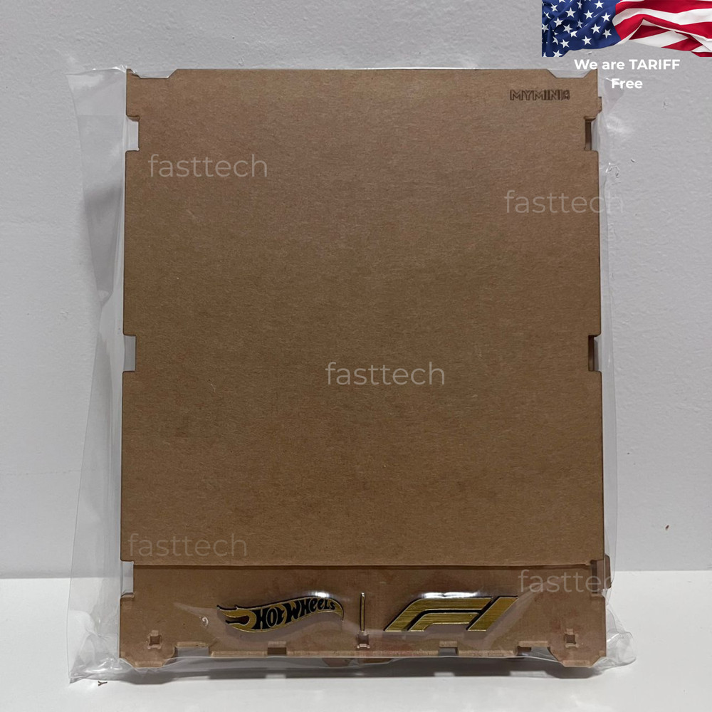 Hot Wheels F1 Card Acrylic Display Box w/ Protector Panel Anti Bend Stackable