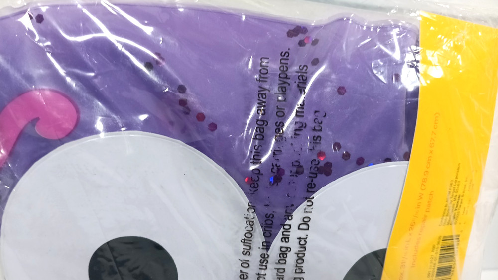 Sun Squad Split Ring Crab Float PVC Pool Toy Purple Ages 3+