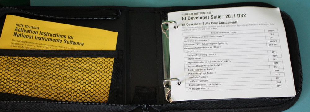 NATIONAL INSTRUMENTS DS2 NI DEVELOPER SUITE 2011 VTG SOFTWARE 4 DISKS + CASE