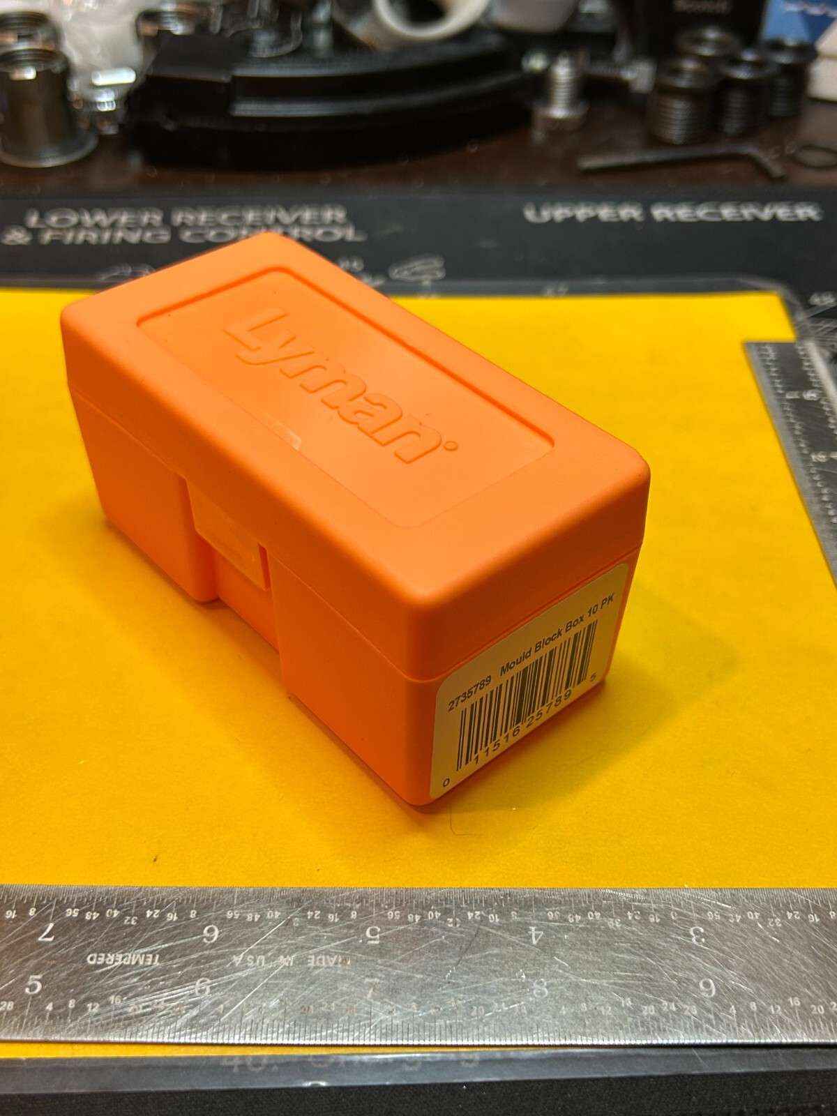 Lyman Orange Plastic Mold Storage Box