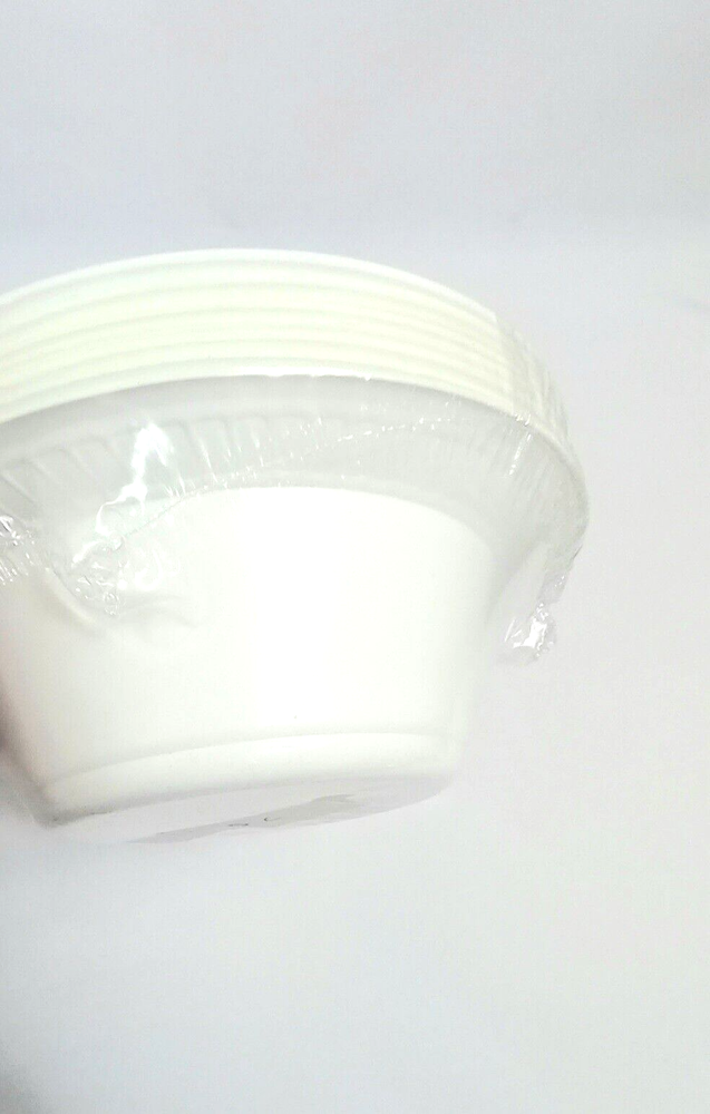 Disposable Plastic Bowls White, 15cm, 15cs