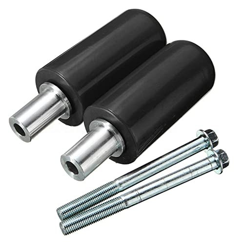 1 Pair Frame Sliders for Motorcycle Practical Anti Crash Protector() Black