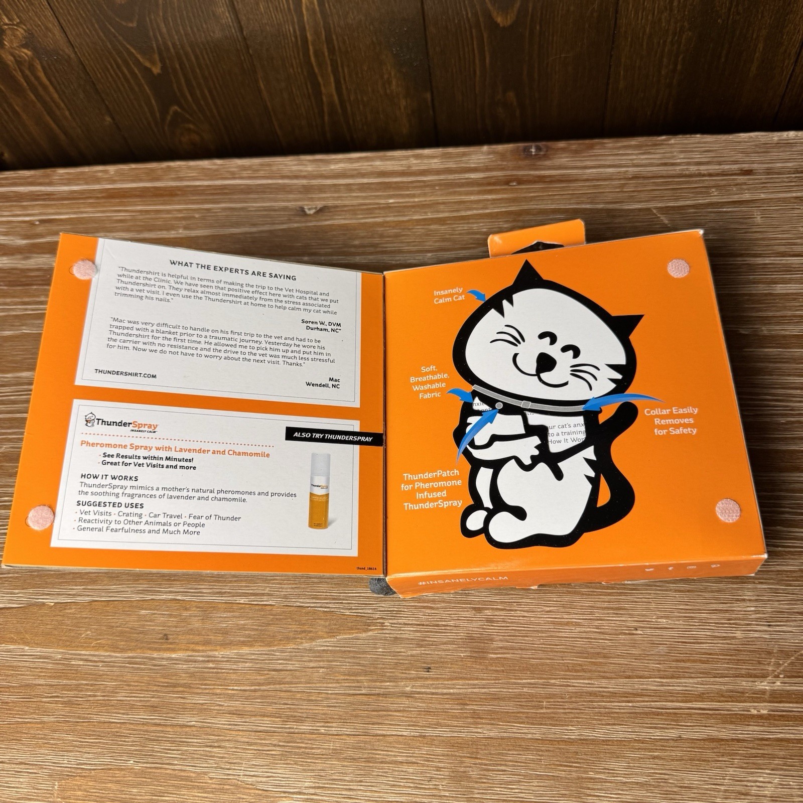 Thunder Shirt Cat Anxiety Jacket, Solid Gray Large (13 lbs+) OPEN BOX