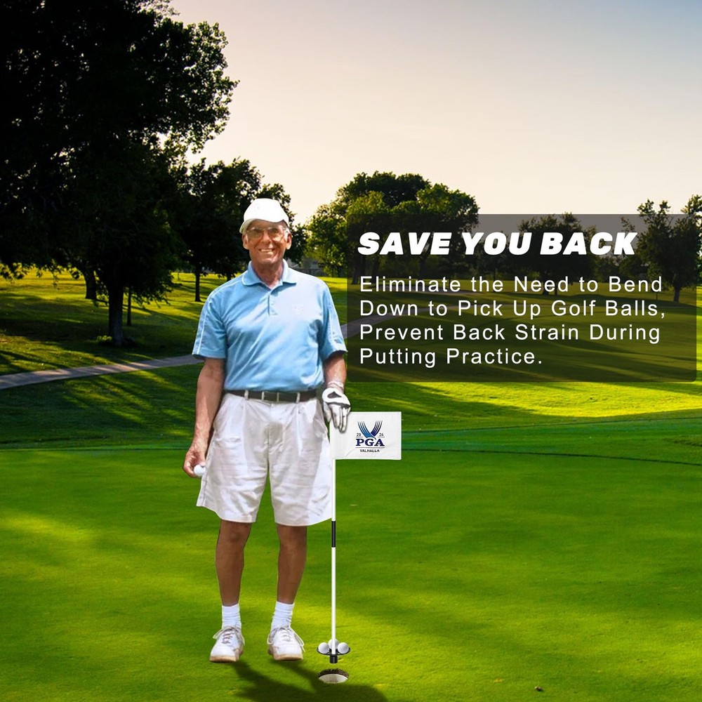 COGOLFING 3ft Golf Flagstick - 3FT Flagpole, Flagpole- White- 3PK