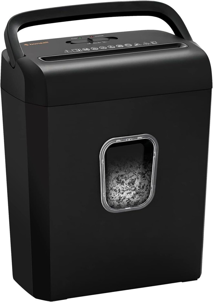 6-Sheet Micro-Cut Paper Shredder P-4 High-Security for Home Small Office Use