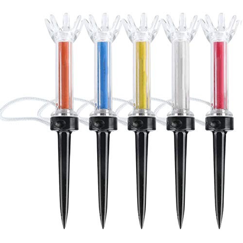 Golf Tees, 5Pcs Flexible Magnetic Plastic Golf Tee Training Practice Tool 90mm