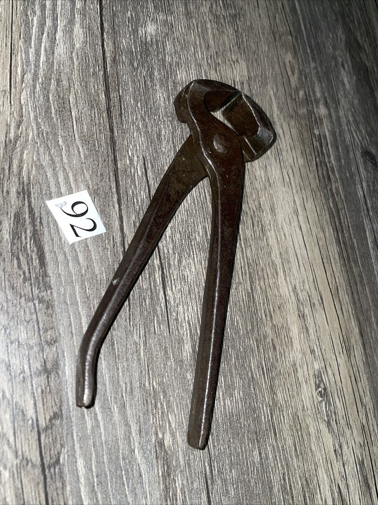Oak leaf small end nippers pry bar nail puller vintage 6"