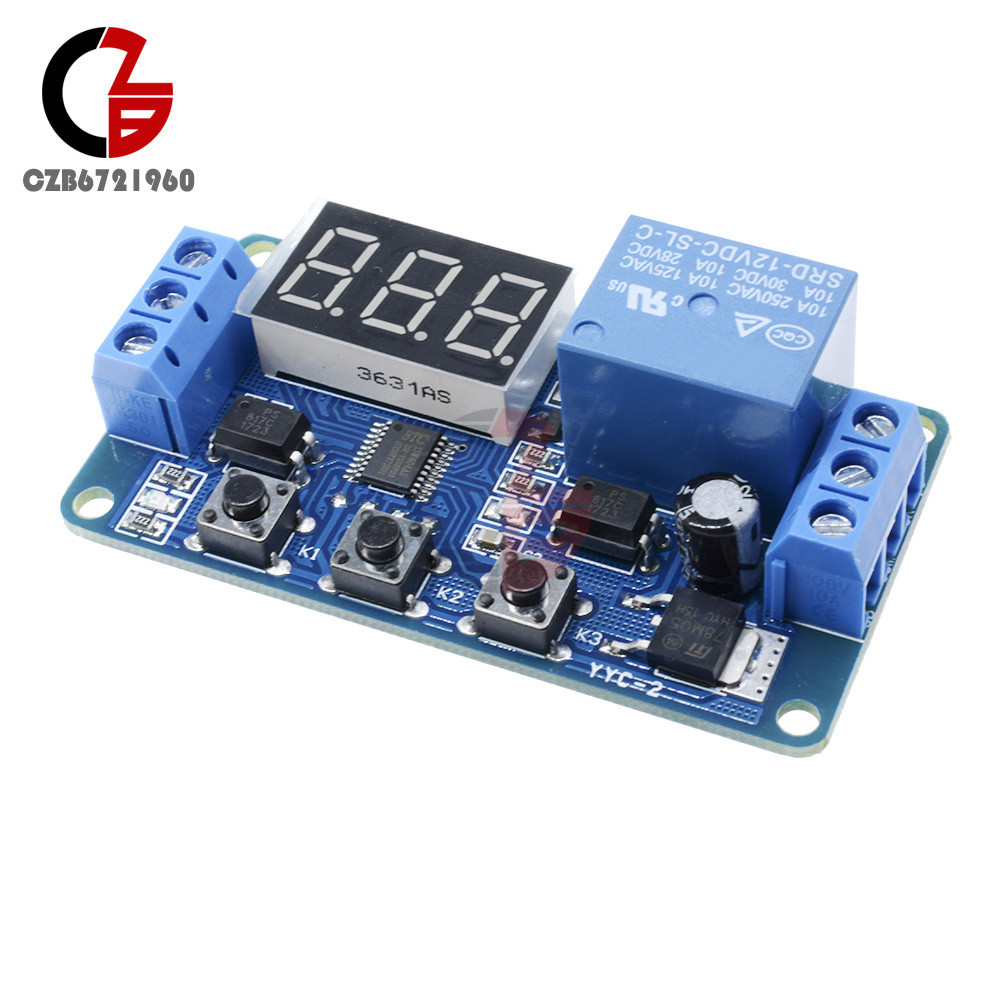 Digital 12V LED Display Home Automation Delay Timer Control Switch Relay Module