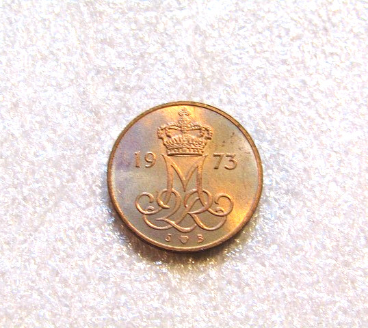 Denmark 1973 5 Ore unc Coin