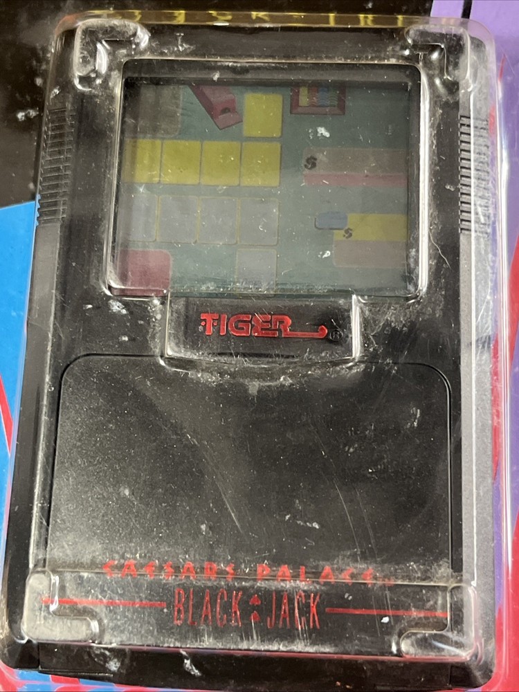NEW Tiger Electronics 1994 Caesars Palace TALKING Black Jack Electronic LCD Game