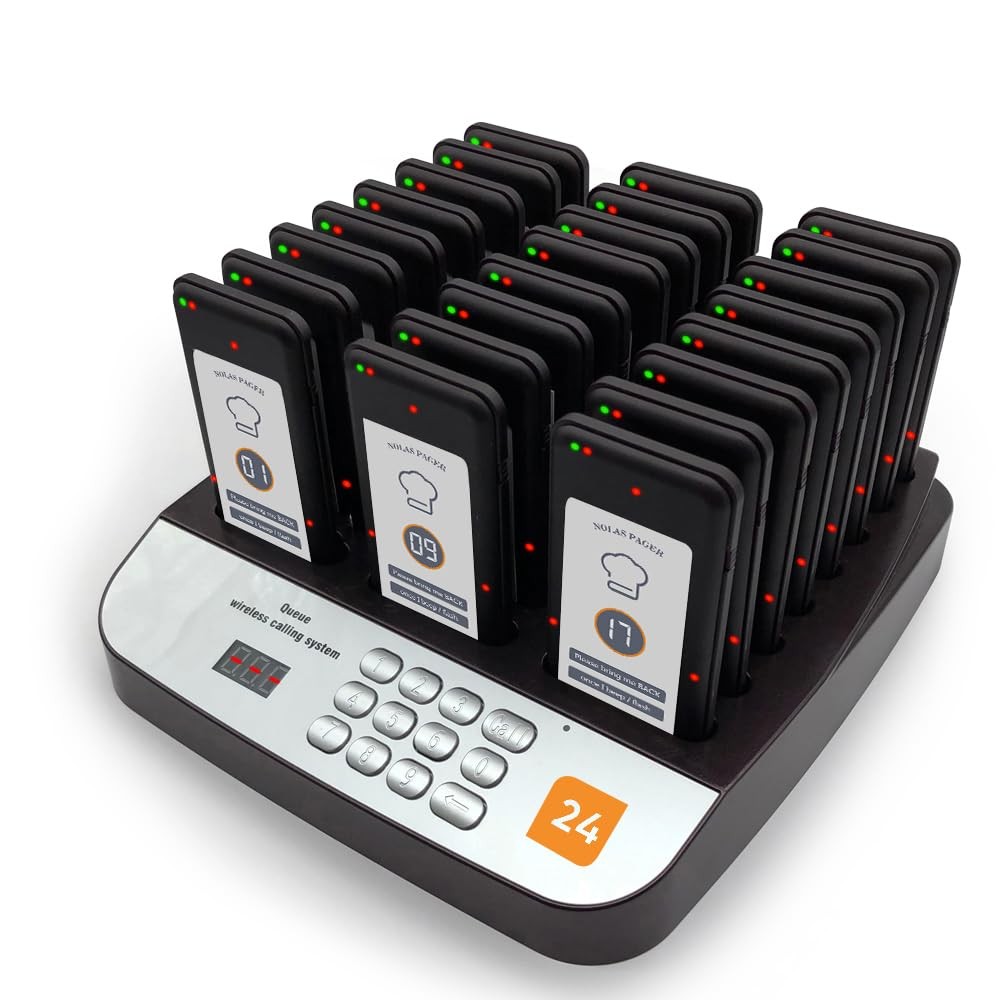 Lineup Waiting Queue Pagers for Restaurants Paging System Coast Buzzer Beep B...