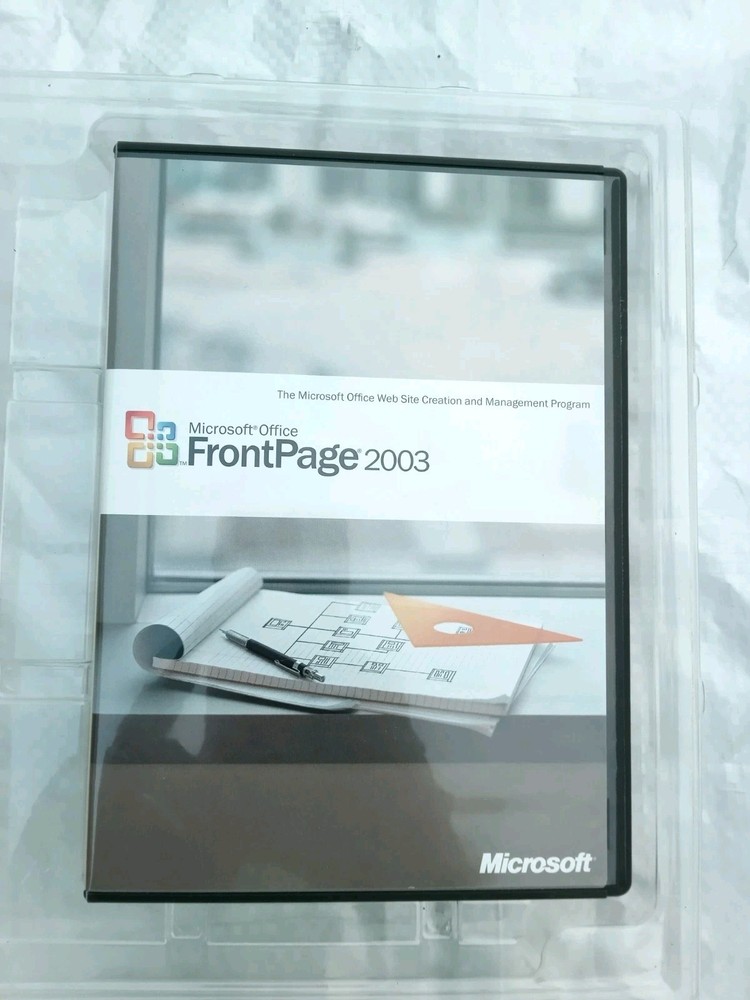 Microsoft Office FrontPage 2003 Upgrade Software CD for Windows w/ Product Key