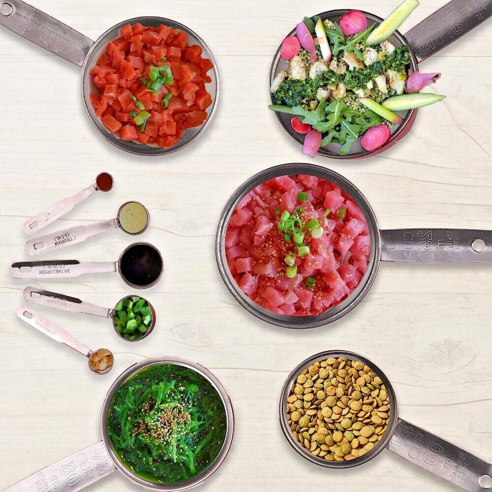 YBM Home 5-Piece Stainless Steel Stackable Measuring Spoons