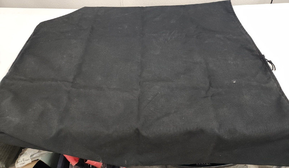 Oversized Canvas Bag w/ String Black 40x37