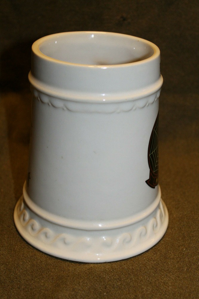 Scarce Original WW2 U.S. Marine Corps "MACS-4" White Ceramic Mug, Named