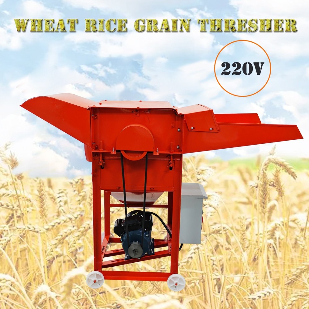 Corn Rice Millet Peeling Machine Wheat Thresher Machine Grain Huller Sheller220V