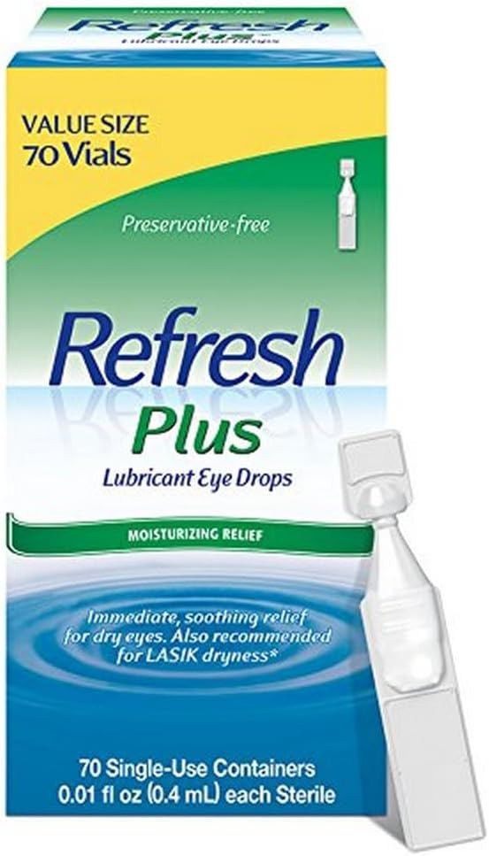 Refresh Plus Preservative-Free Lubricant Eye Drops, 70 Singles