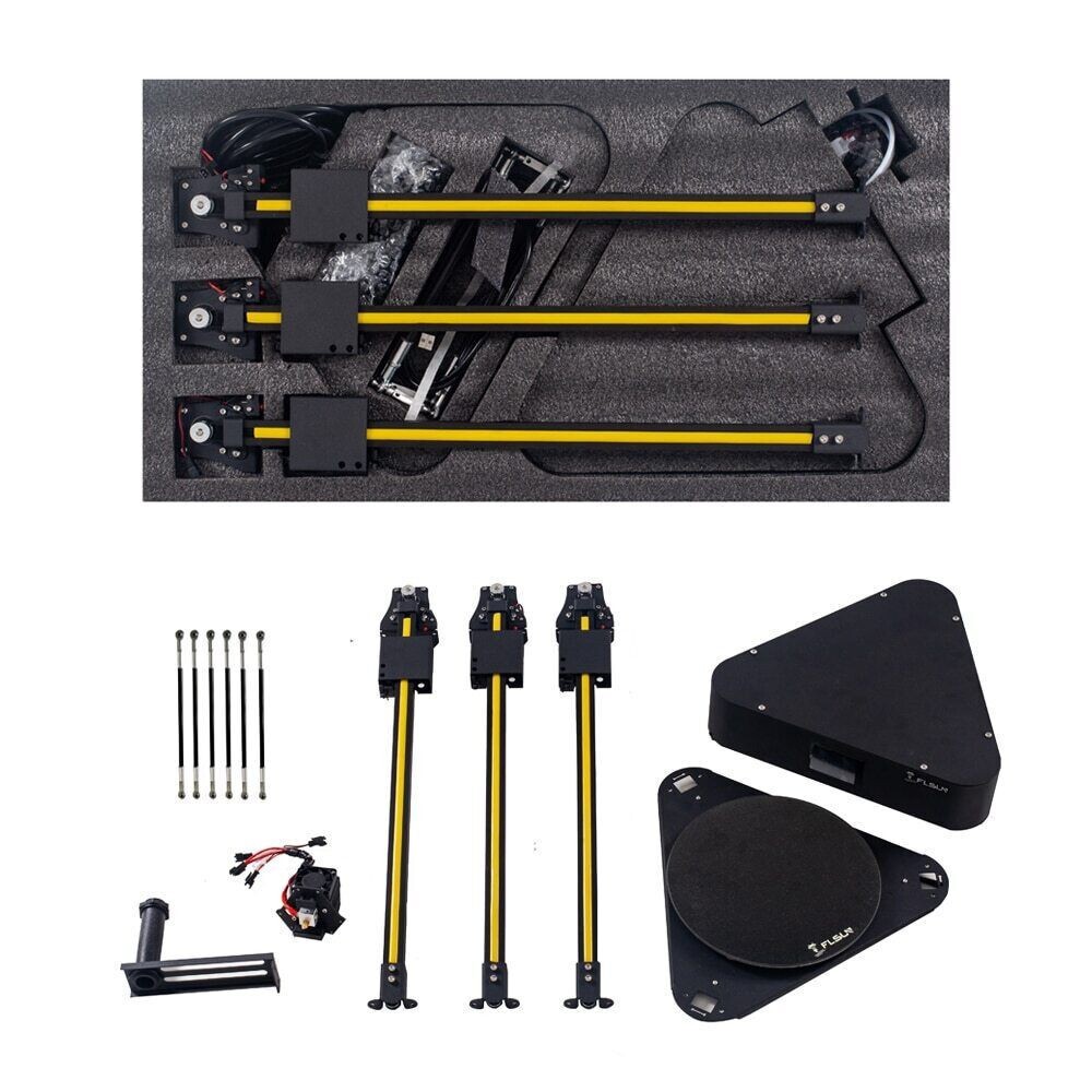 FLSUN Q5 Delta 3D Printer, Used, Auto-leveling probe, USB