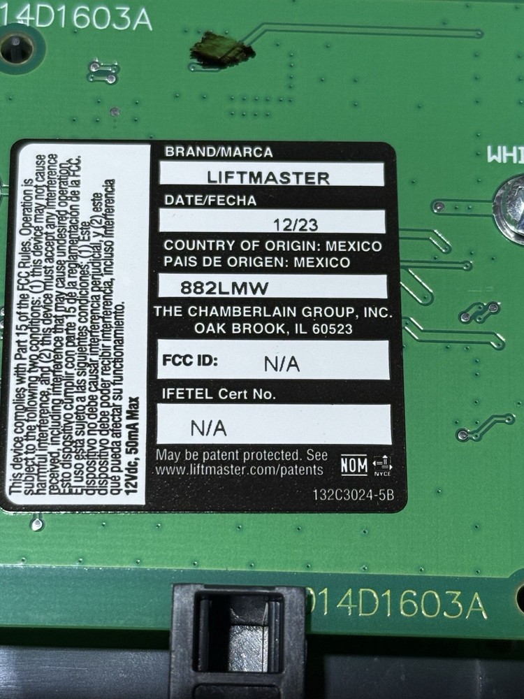 Liftmaster 882LMW MultiFunction Control Panel Push Button Control Operator New