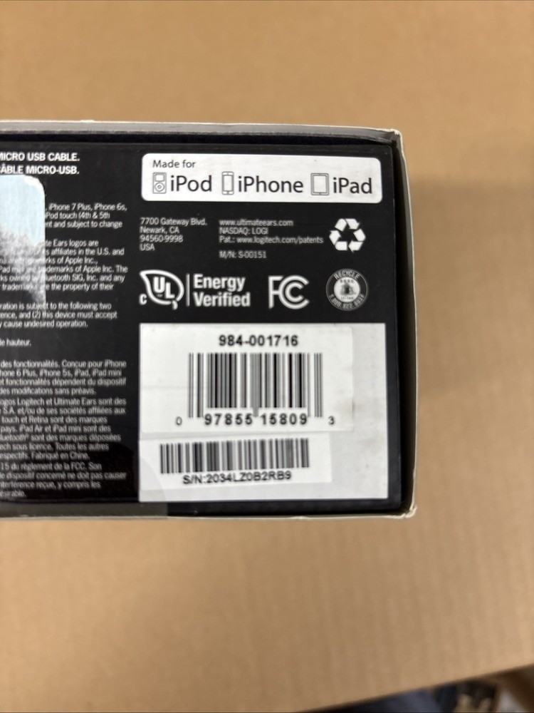 Ultimate Ears BOOM 2 EXC Wireless Bluetooth Speaker - Black