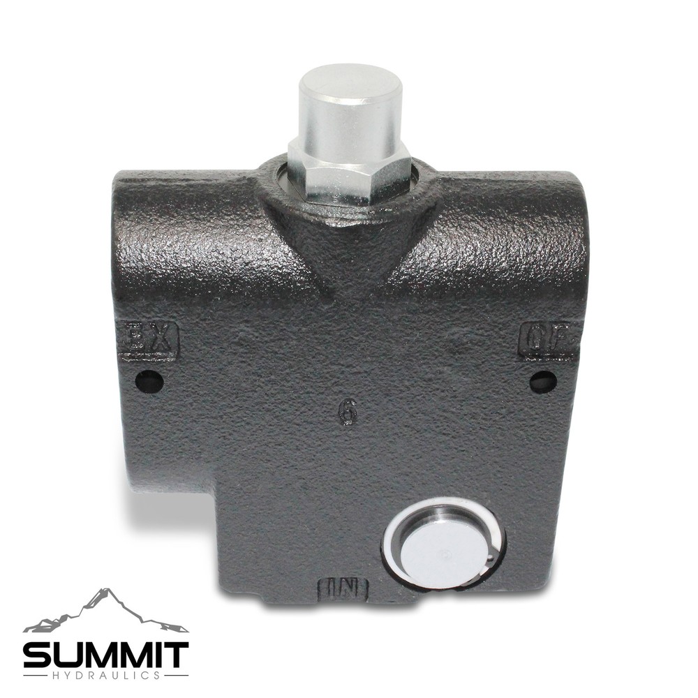 Hydraulic Adjustable Variable Flow Control Valve w/ Relief, 0-30 GPM, 3/4” NPT