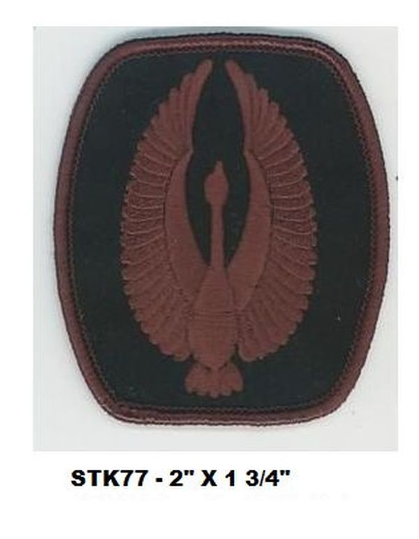 SMALL BROWN ROMULAN BIRD PATCH  - STK77