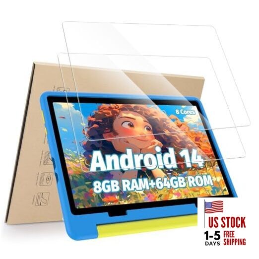 2-Pack Screen Protector Compatible with Urao 2024 Android 14 Tablet for Kids