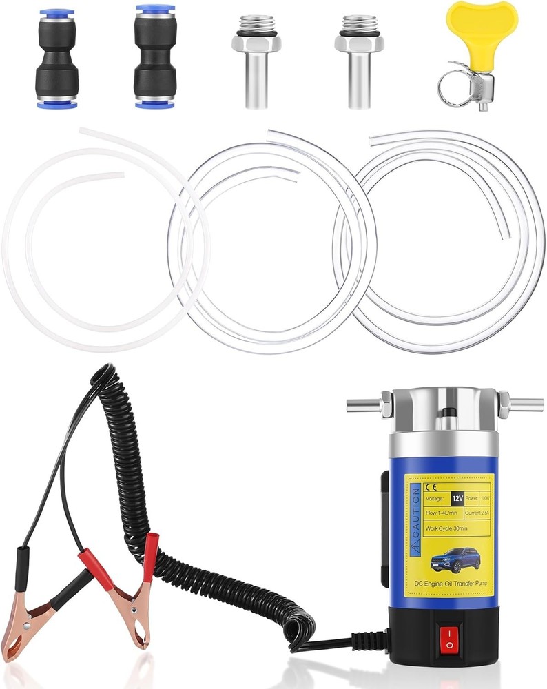 12V 100W Engine Oil Extractor Pump - Electric Fluid Transfer Pump for Engine ...