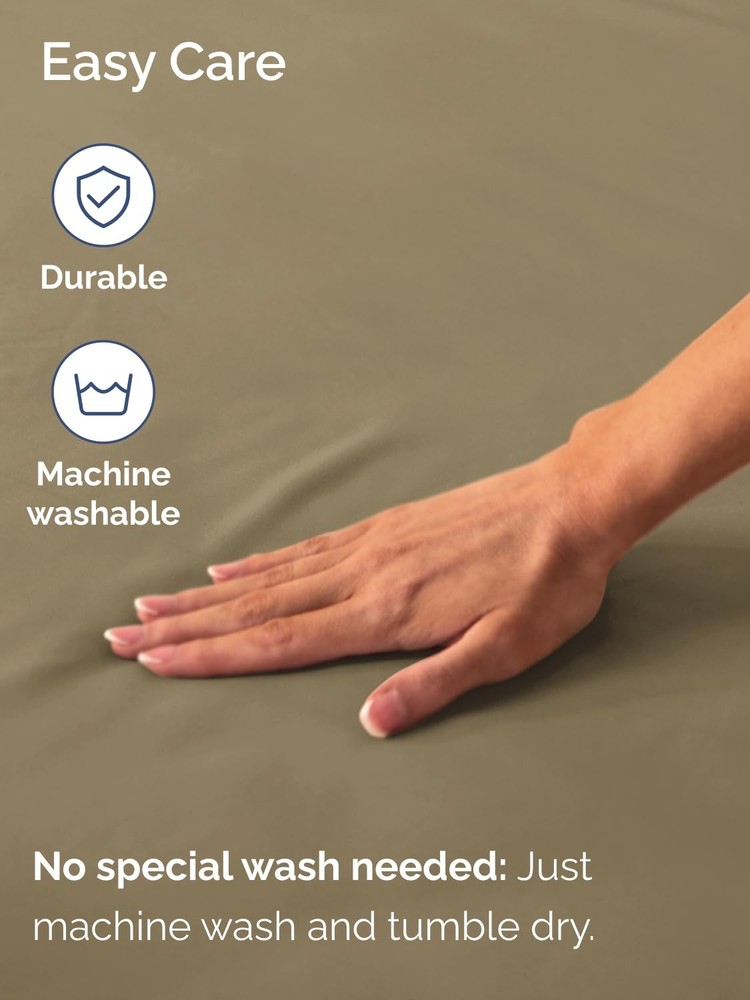 Extra Deep Full Fitted Sheet - Hotel Luxury Single Fitted Sheet Only - Easily...