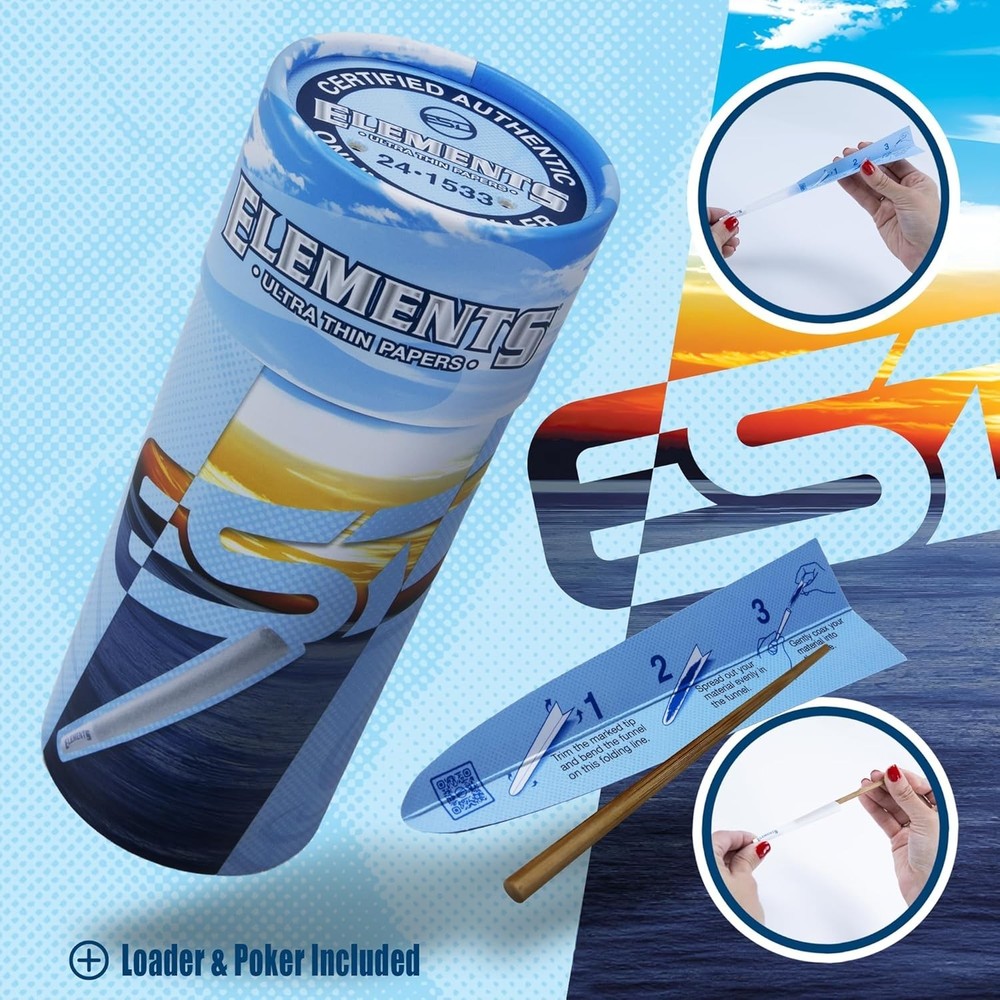 Elements Rolling Paper Cones 98 Special Pre-Rolled | 100 Pack