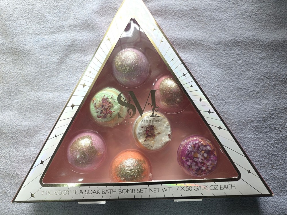 7 PC SMOOTHE & SOAK BATH BOMB SET