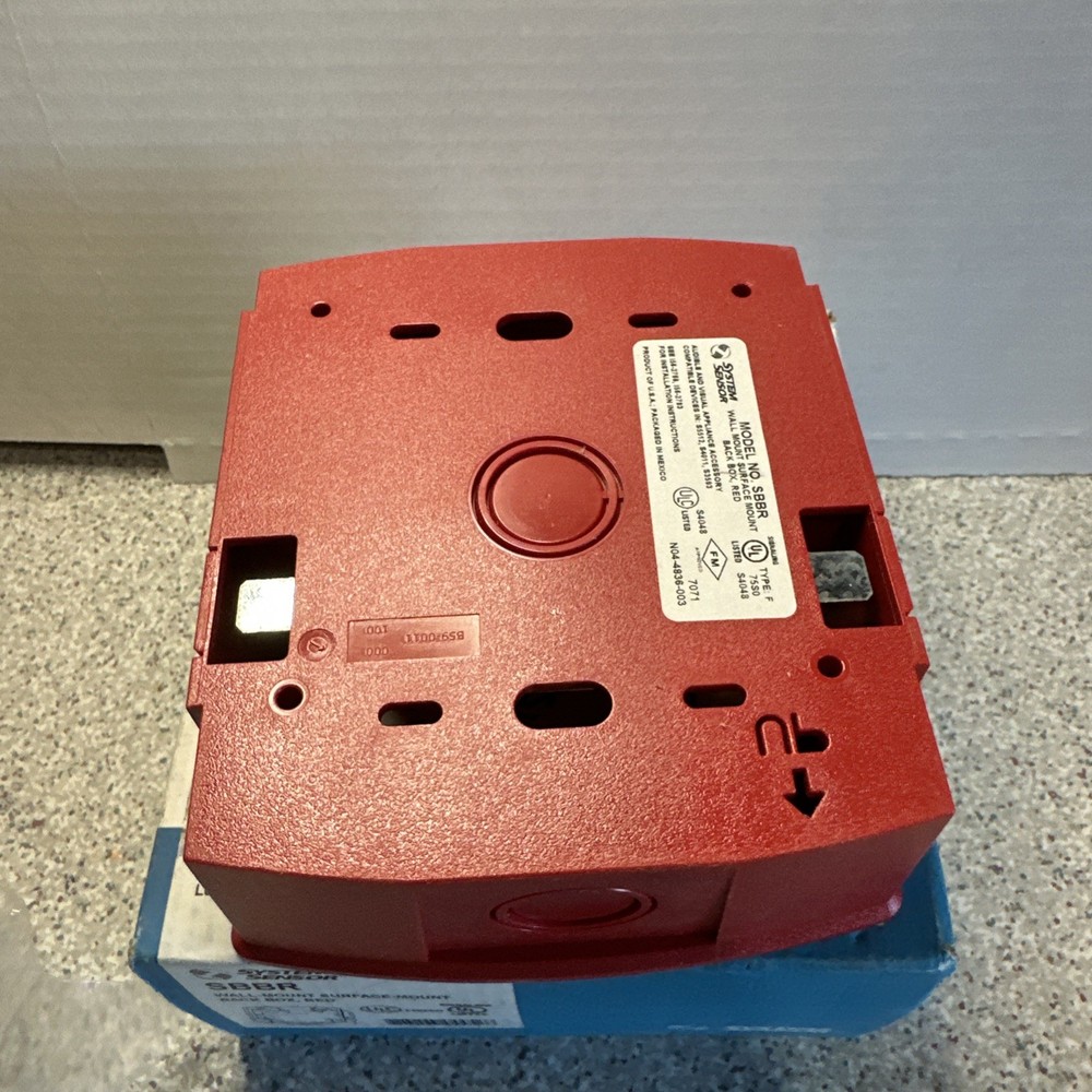 **NEW** System Sensor SBBR - Wall Mounted Surface Box Red