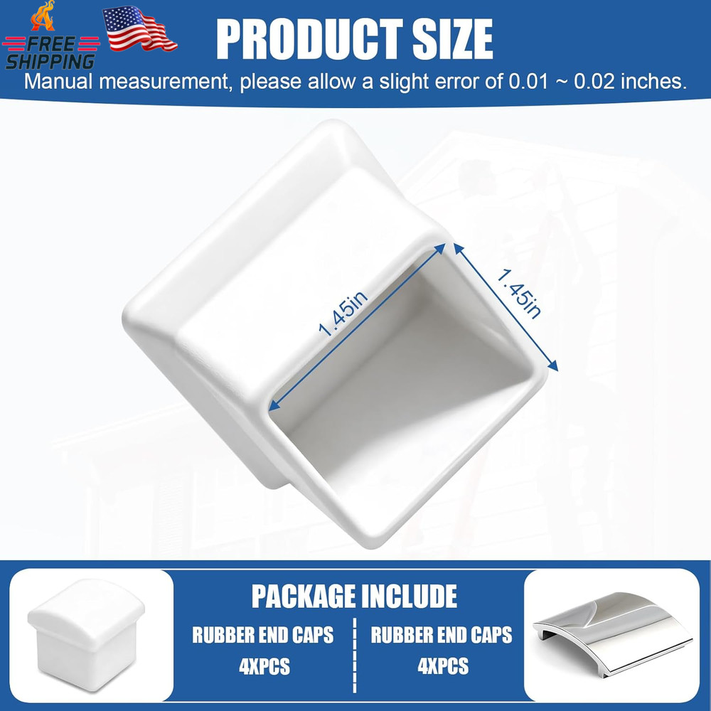 AC36-2 Ladder Stabilizer Rubber End Caps, Compatible with Werner Extension Ladde