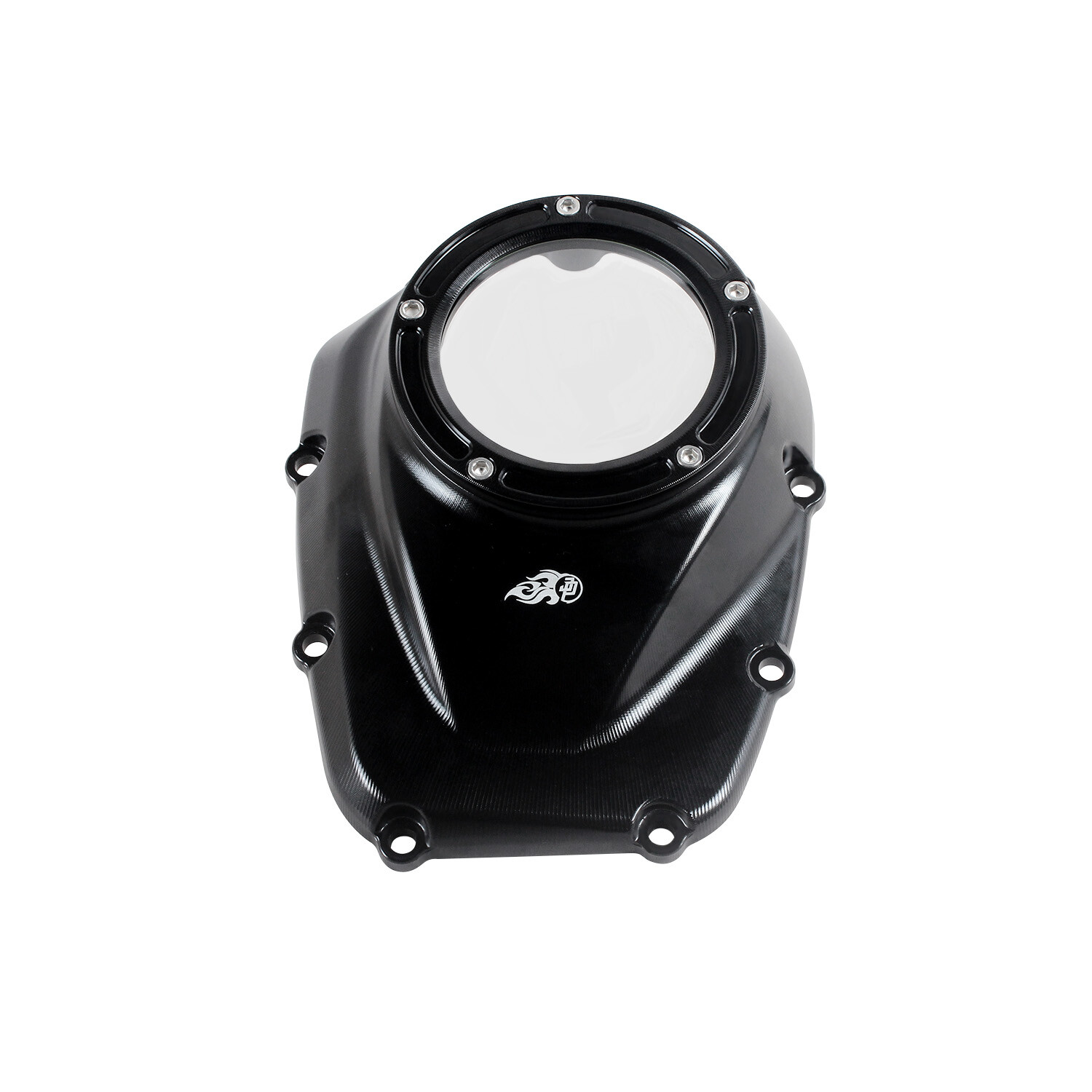 Black M8 Engine Transparent Camshaft Cover for Harley Softail Fat Boy FLSL FXLRS