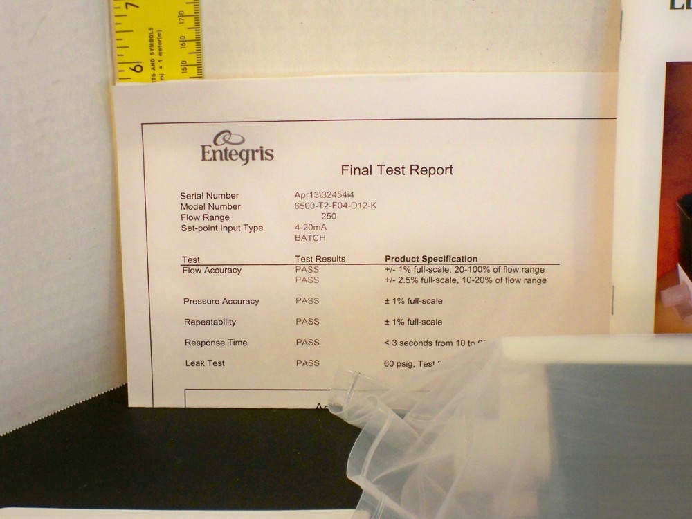 Entegris Integrated Flow Controller 6500T2F4D12KP1U1
