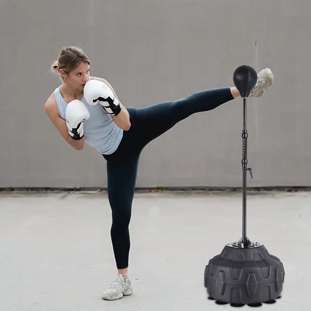 Punching Bag Freestanding Reflex Speed Boxing Bag Training Height Adjustable