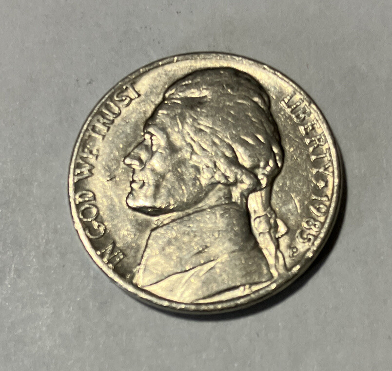 1985 P Jefferson Nickel