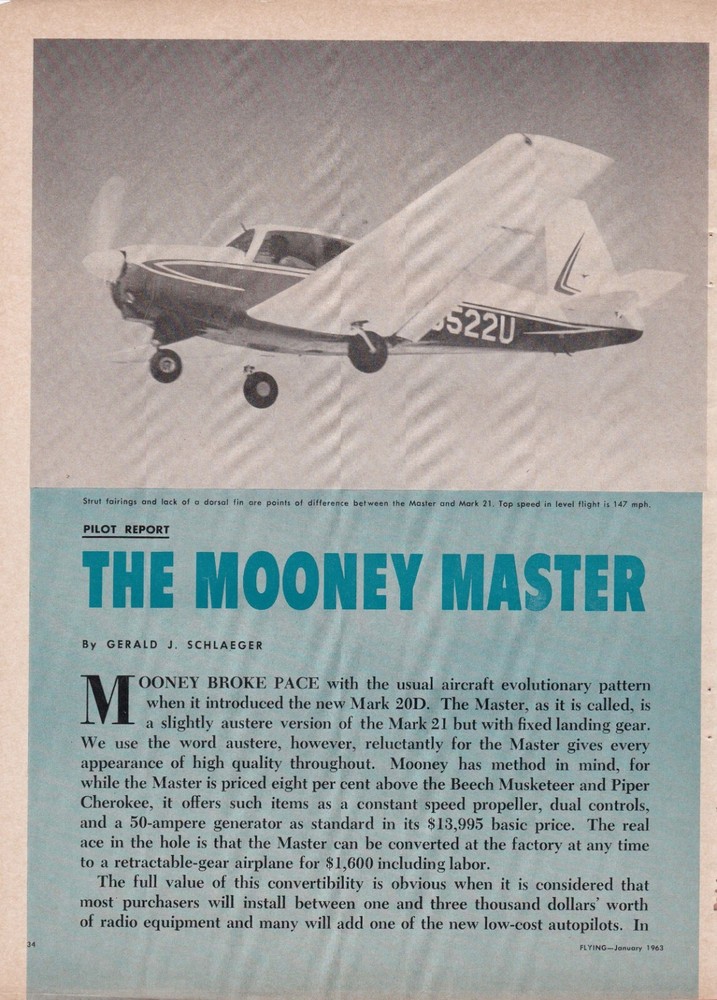 Mooney Master Aircraft Report 2/8/2025w