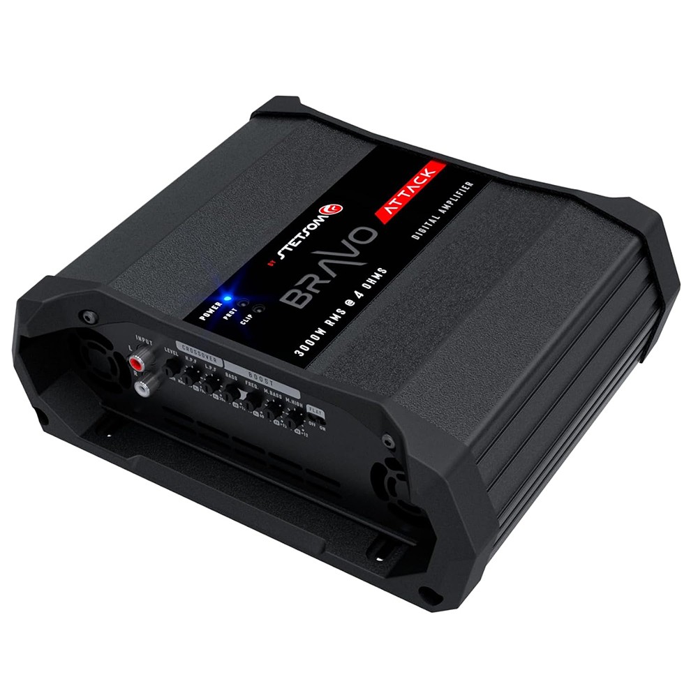 Stetsom 3000 Watts RMS Amplifier Mono Full Range Digital 4 Ohm Bravo Attack