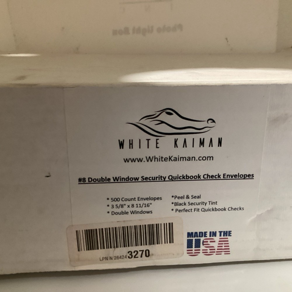#8 double window security QuickBooks check envelopes peel and stick 500 count
