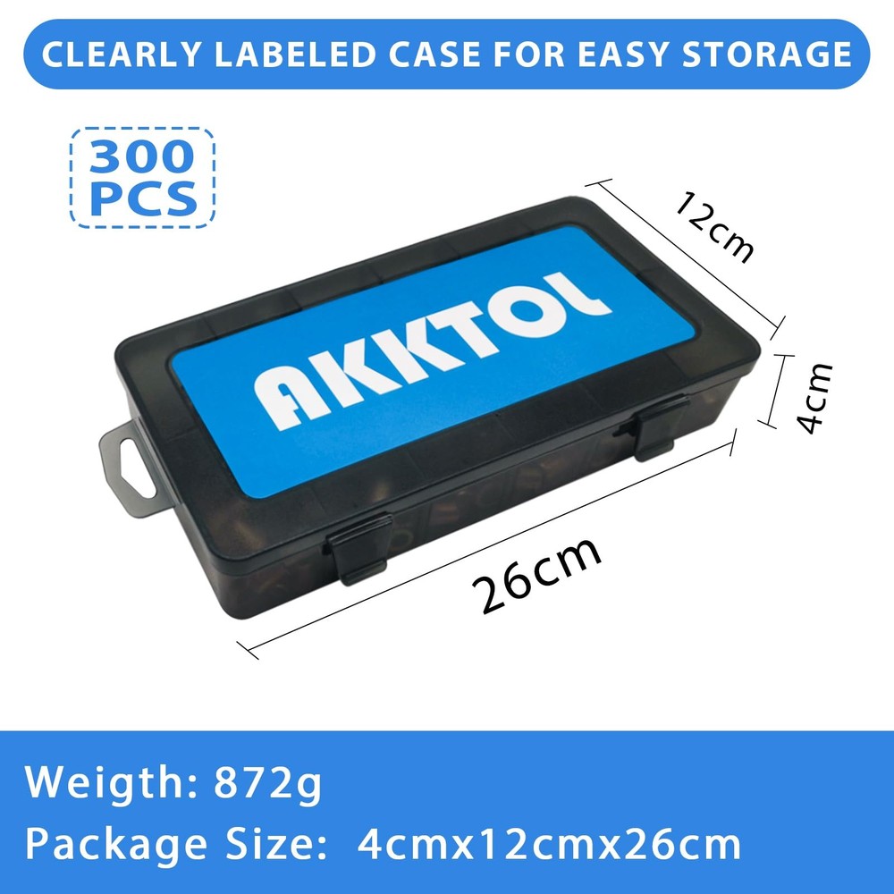 Rivet Nut Set | 300 Pcs Threaded Sleeves Set | UNIVERSAL Fits Rivet Nut...