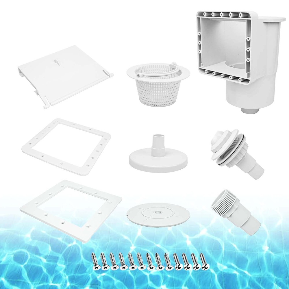 Above Ground Pool Skimmer Standard Thru-Wall with Accessory Kit