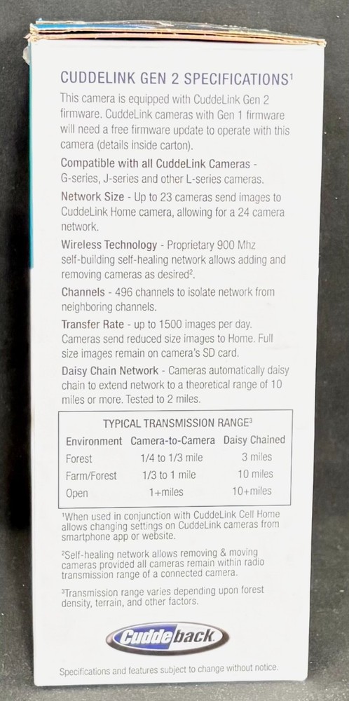 Cuddeback Cuddelink L Series IR Return Camera