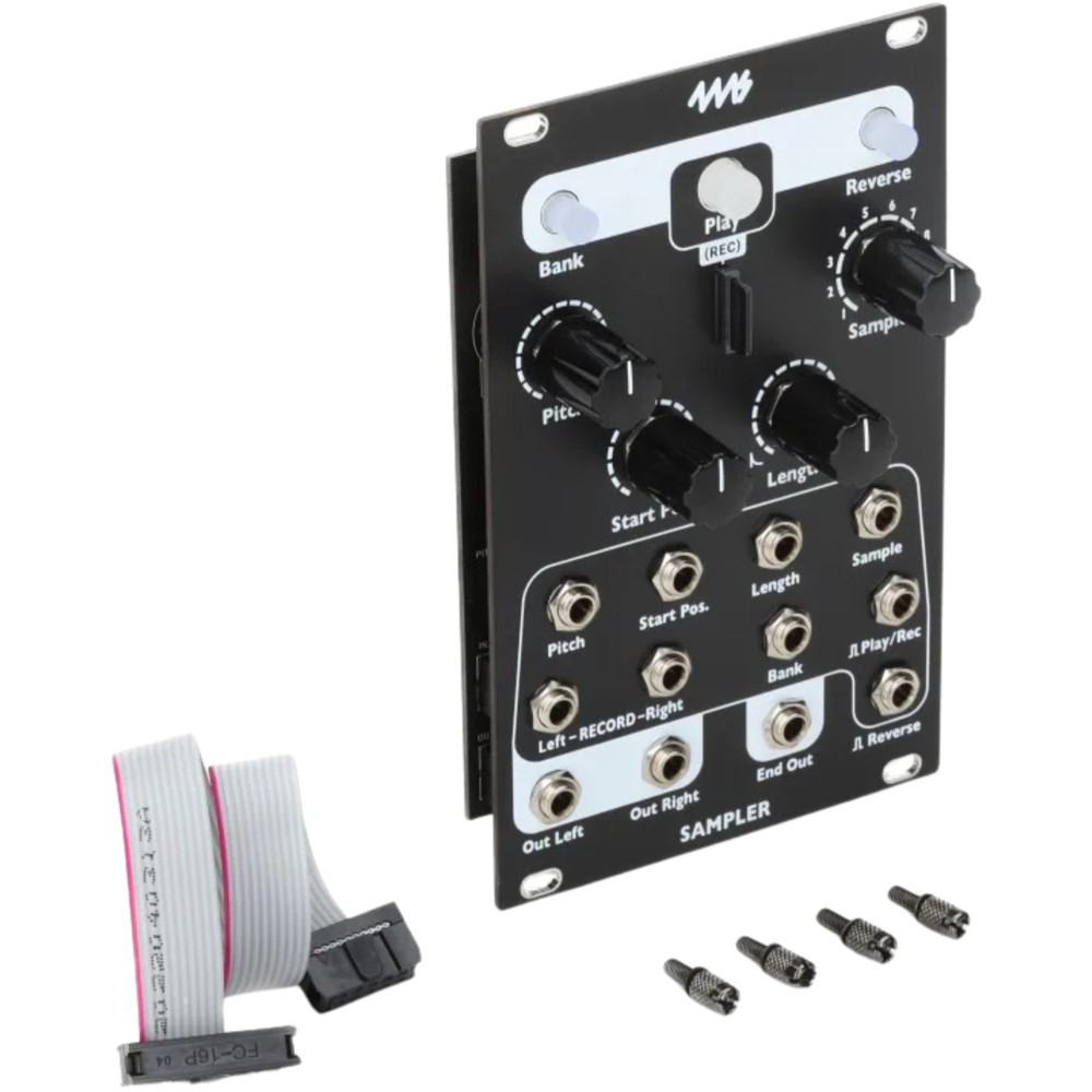 4MS Sampler Eurorack Synth Module, Black