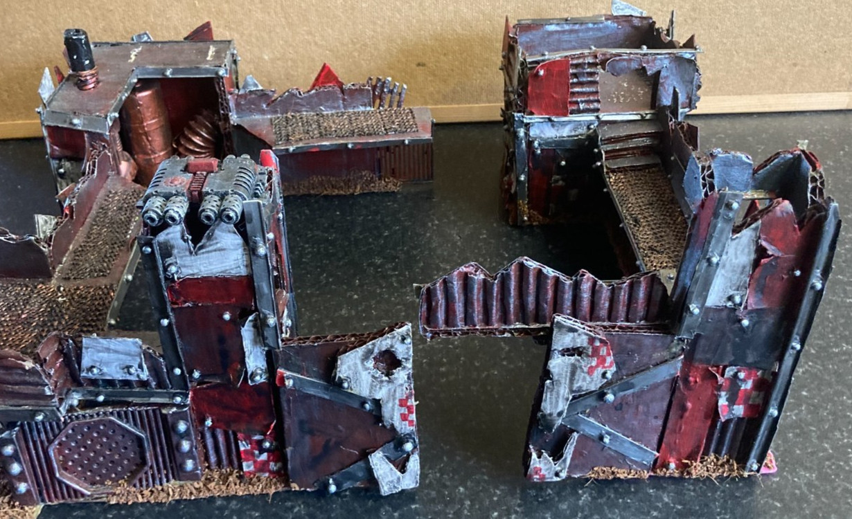 Warhammer 40k ORK FORT STRONGHOLD Building Terrain Scenery Custom Made Excellent