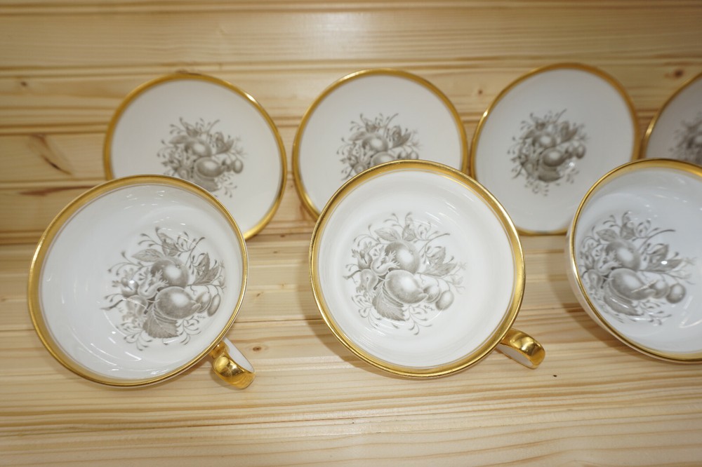 Spode Chatham (4) Cups, 2 3/8" & (4) Saucers, 5 5/8" (Lot D)