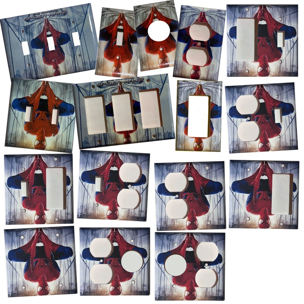 Spiderman Spider Light Switch Outlet Toggle Rocker Wall Cover Plate Home Decor