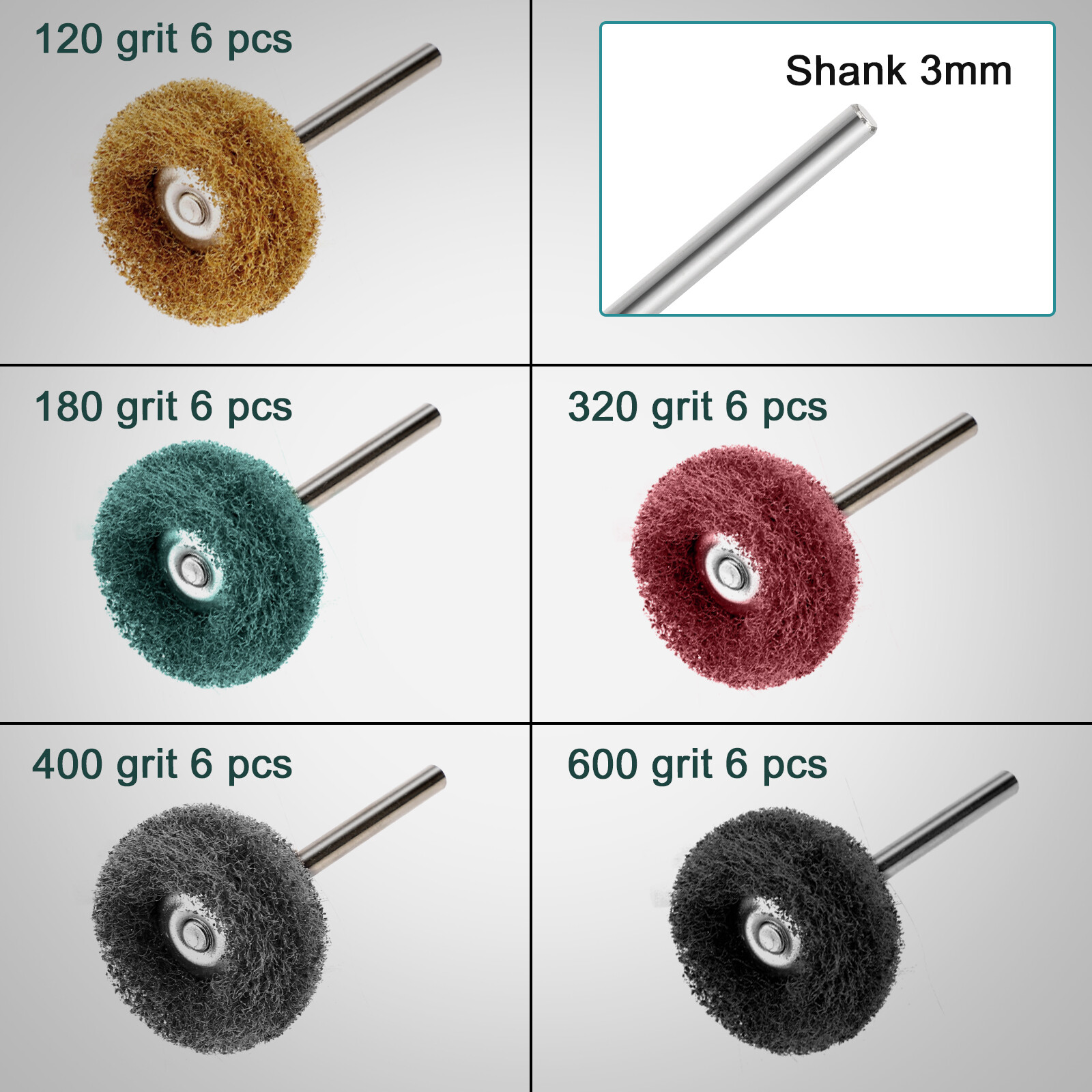 75PCS Buffing Wheels Wire Brush Polishing Kit for Dremel Rotary Tool Die Grinder