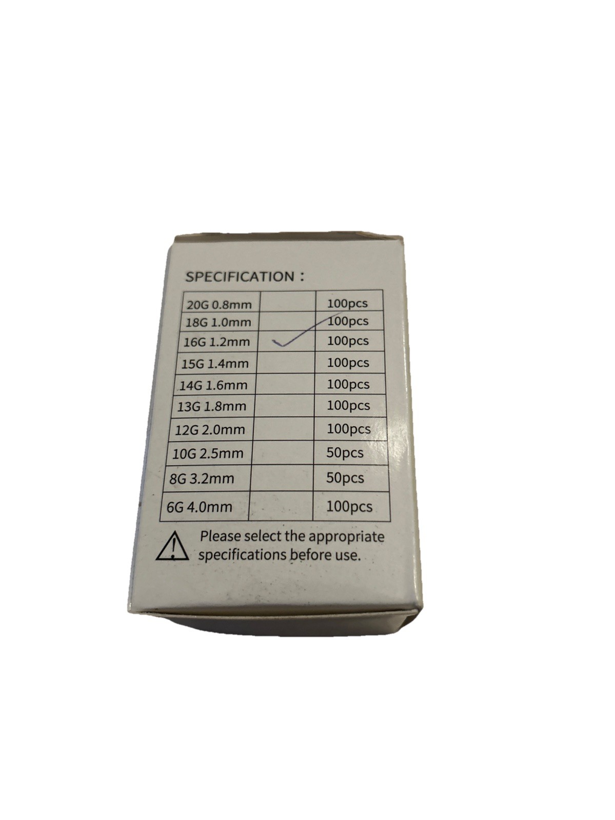 Tattoo Artists Tri-beveled Medical Grade 16G Piercing Needle Free Shipping USA